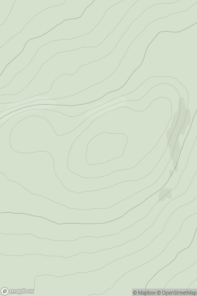 Thumbnail image for Creag Dhubh [Glen Tromie to Glen Tilt] showing contour plot for surrounding peak
